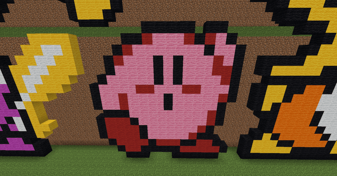 Minecraftでカービィのドット絵を作る ちょこみんと Note Minecraftでカービィのドット絵を作る ちょこみんと Note