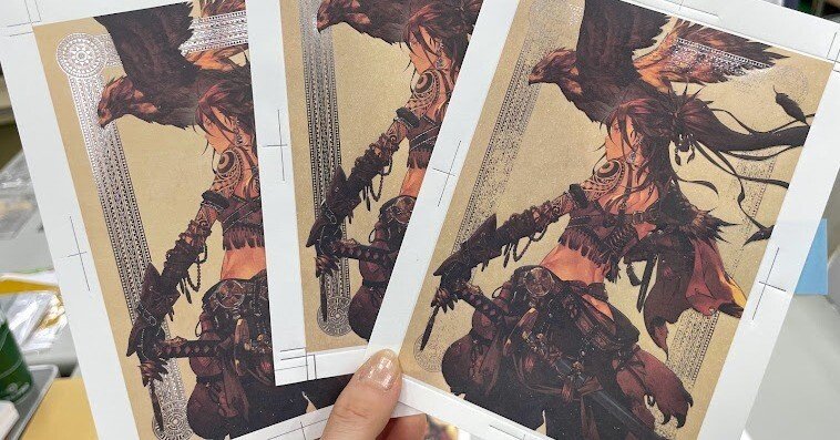 作品2点目】超絶技巧「かすれ箔押し」！ OKフロートミニポスターとは