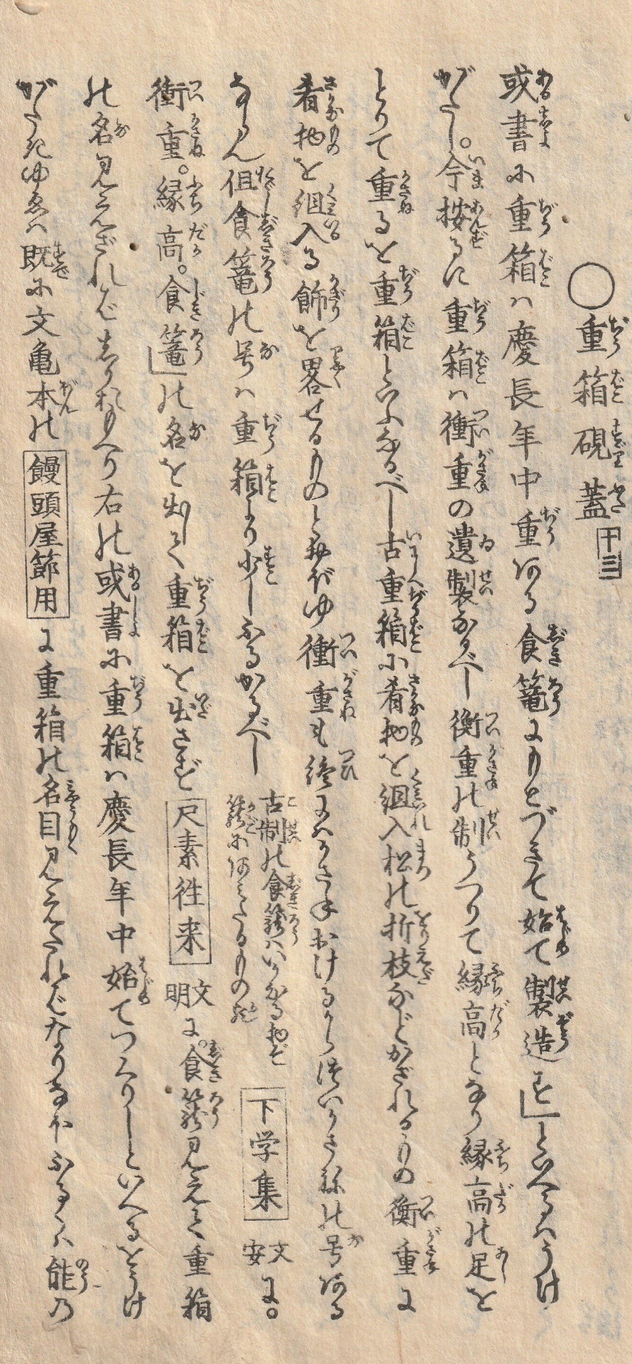 二束三文という言葉の由来は？江戸後期の古文書、山東京伝の『骨董集