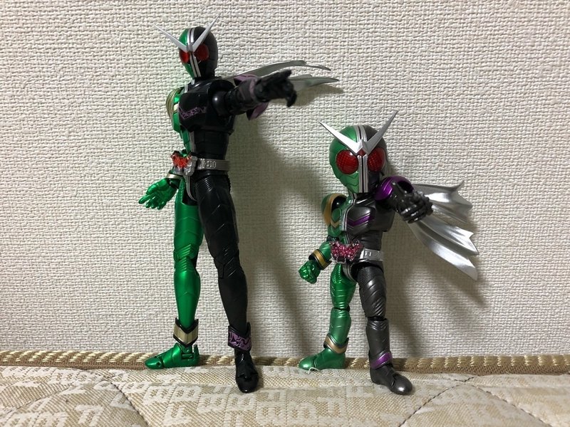 R D最高傑作かも 一番くじ仮面ライダーシリーズ Bm特撮部 最高の相棒編 ラストワン賞 R D 仮面ライダー Wサイクロンジョーカー ラストワンカラーver ライス定食 Note