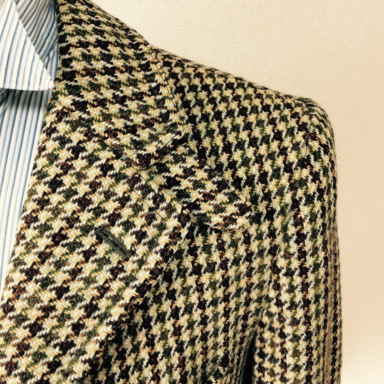 vintage Harris tweed jacket】Before after｜flaxdf