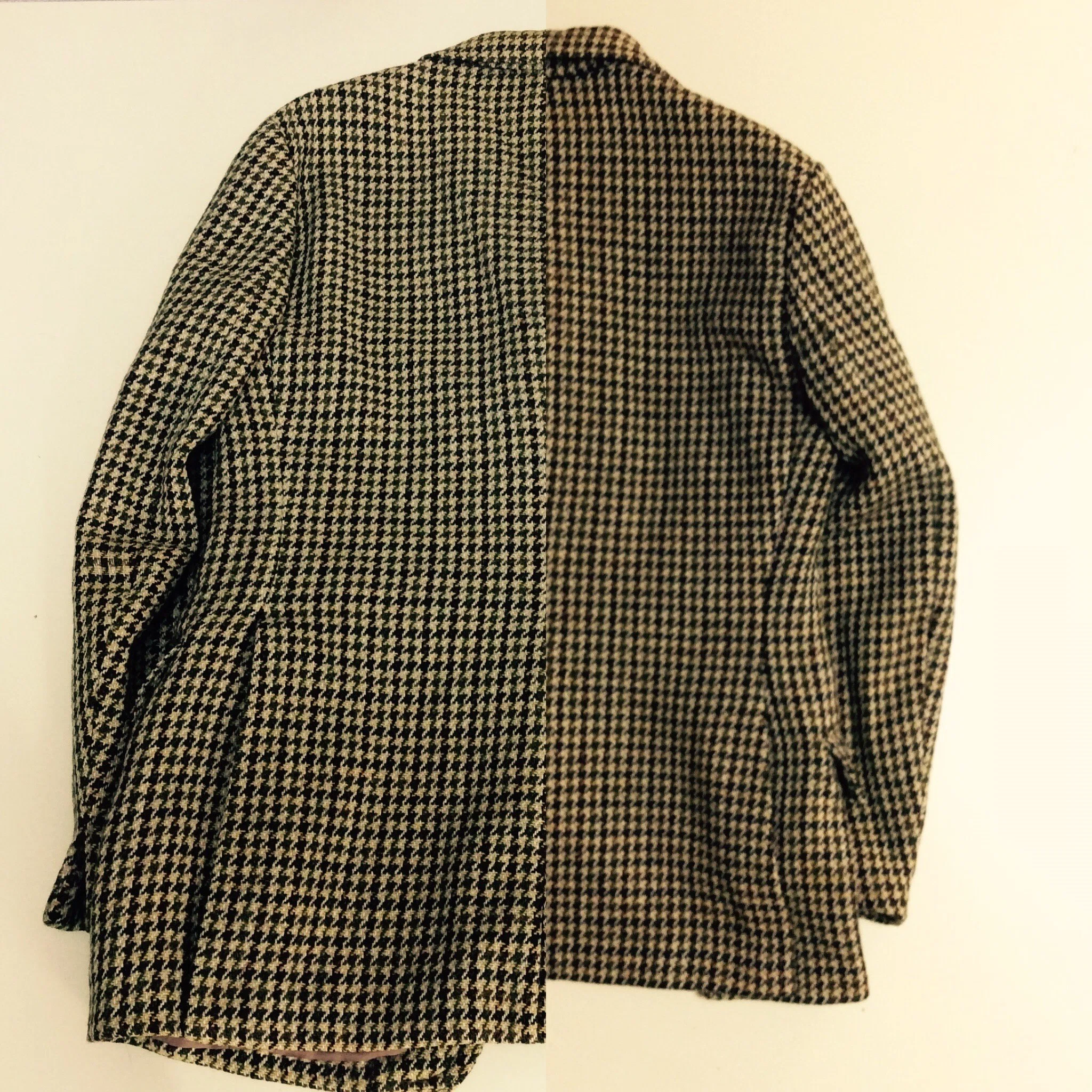 vintage Harris tweed jacket】Before after｜flaxdf