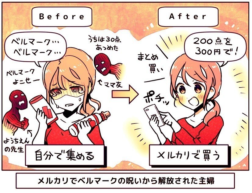 メルカリで ベルマークの呪い から解放された主婦が語る 幼稚園に メルカリ産のベルマーク を毎月納めてコスパ改善した話 アプリマーケティング研究所 メルカリで ベルマークの呪い から解放された主婦が語る 幼稚園に メルカリ産のベルマーク を毎月納めてコスパ改善した話 アプリマーケティング研究所