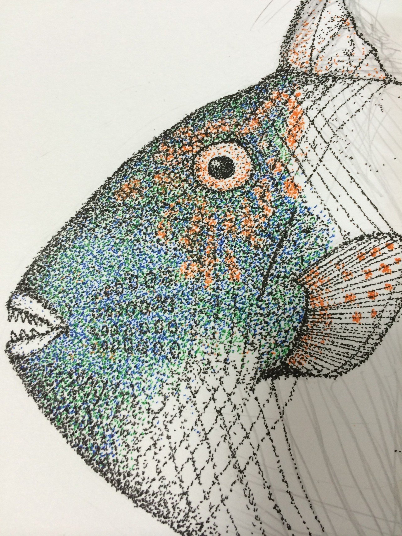 色付き点描画｜竜生九子博物館