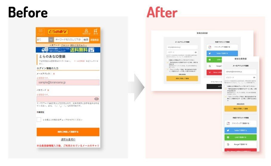 通販新規登録