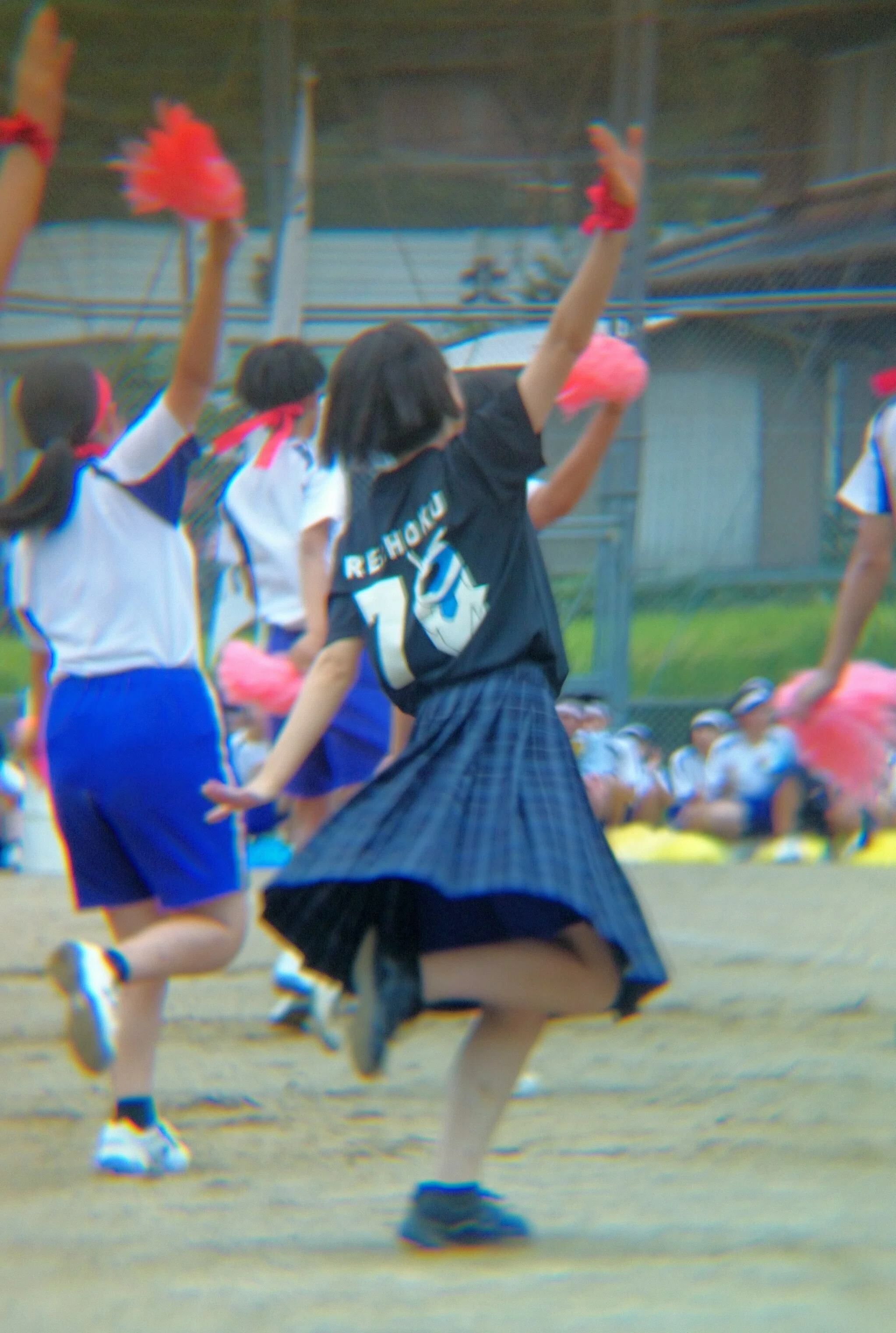 スマホ望遠レンズ練習中】体育祭のJKぱきちゃん撮ってみたﾟ・*:.｡❁ﾟ
