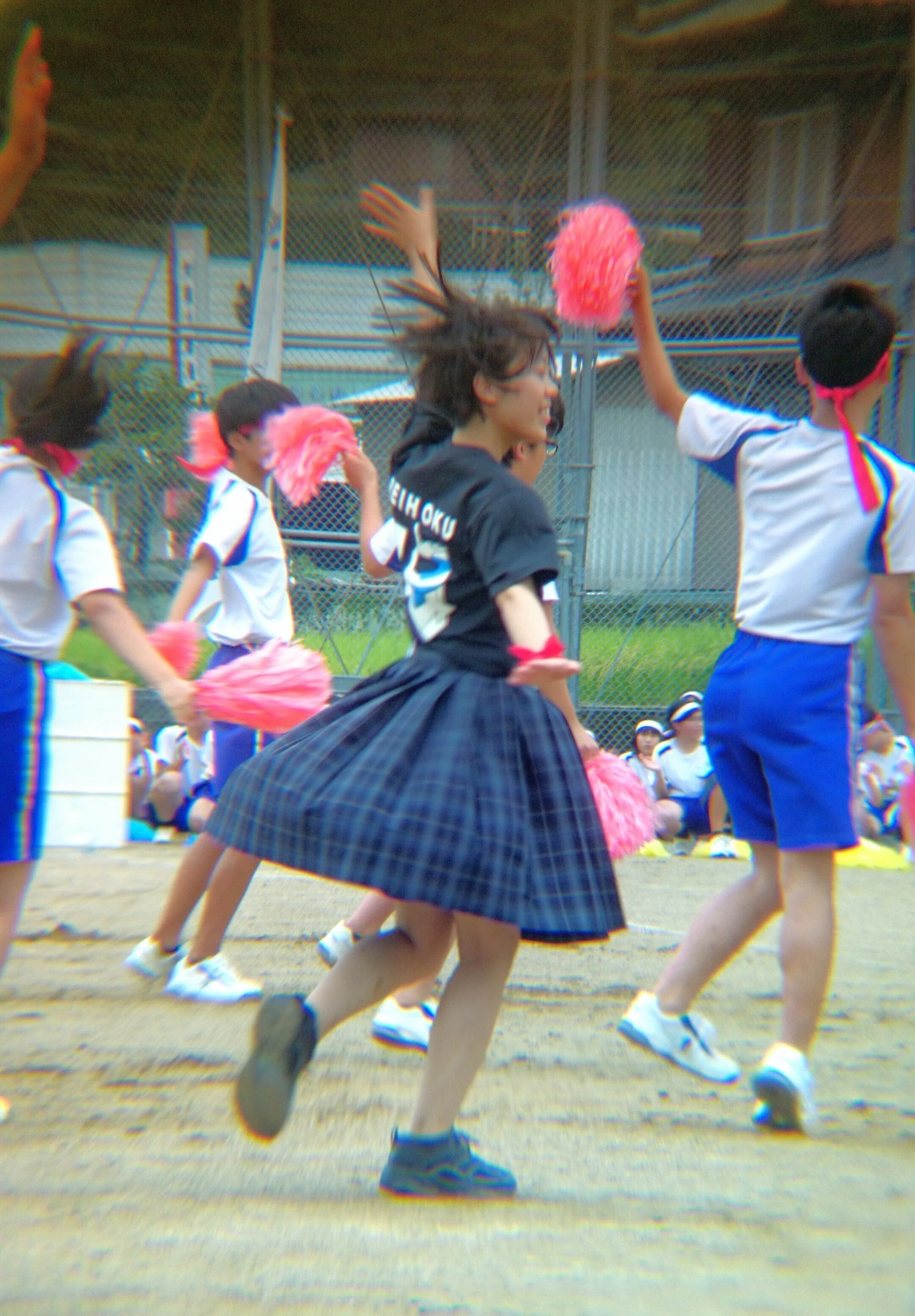 スマホ望遠レンズ練習中】体育祭のJKぱきちゃん撮ってみたﾟ・*:.｡❁ﾟ