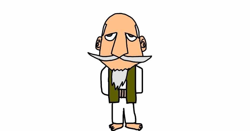 イラスト マンガ おじいさん ねこやま シュールな4コママンガ Note