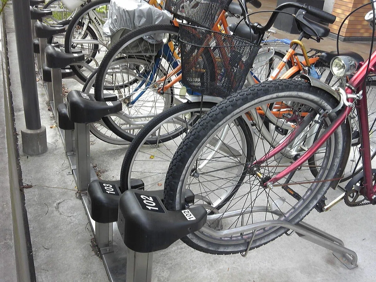 自転車男女交互２