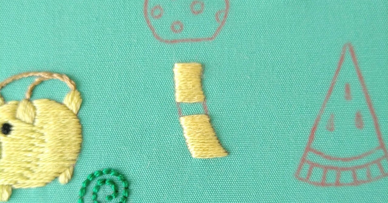 夏の思い出の刺繍枠キットを作ろう🎐 ステップ28 〜風鈴の刺繍1