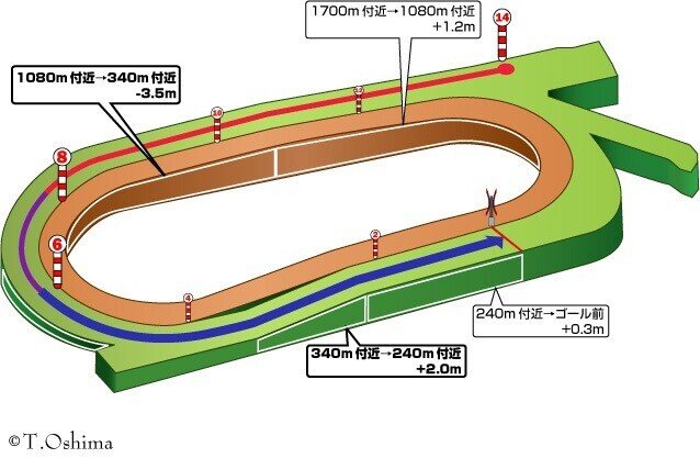 中京芝1400ｍ