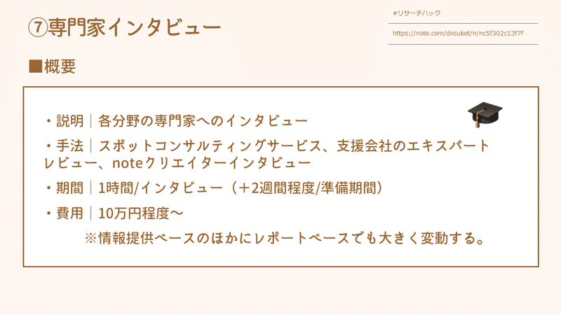 ⑦専門家インタビュー_概要