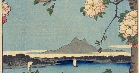 隅田川水神の森真崎」–主題を引き立たせる花の意図には迫れなかった