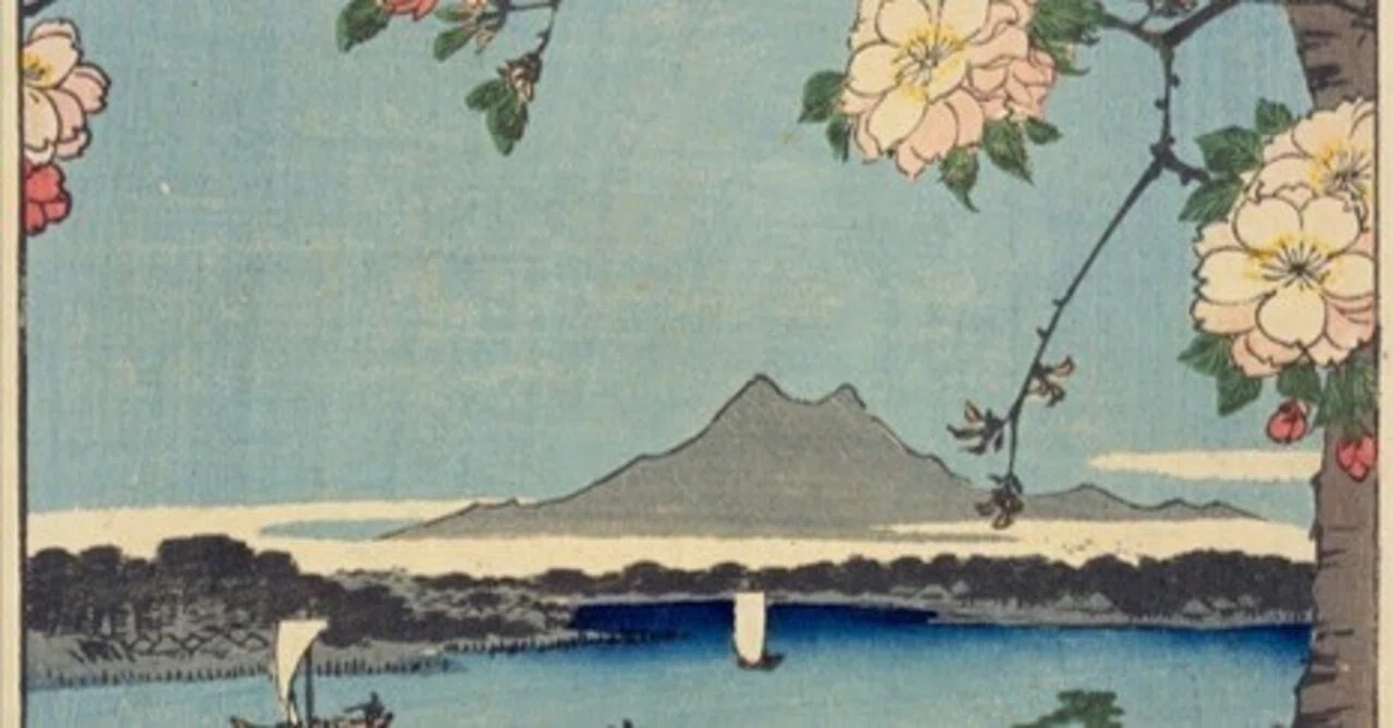 隅田川水神の森真崎」–主題を引き立たせる花の意図には迫れなかった