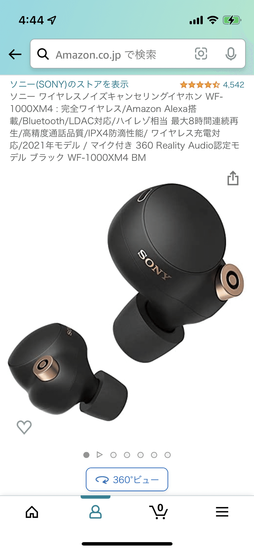 WF-1000XM4 bm WF-1000XM4bm ソニー ワイヤレスイヤホン ケース付き