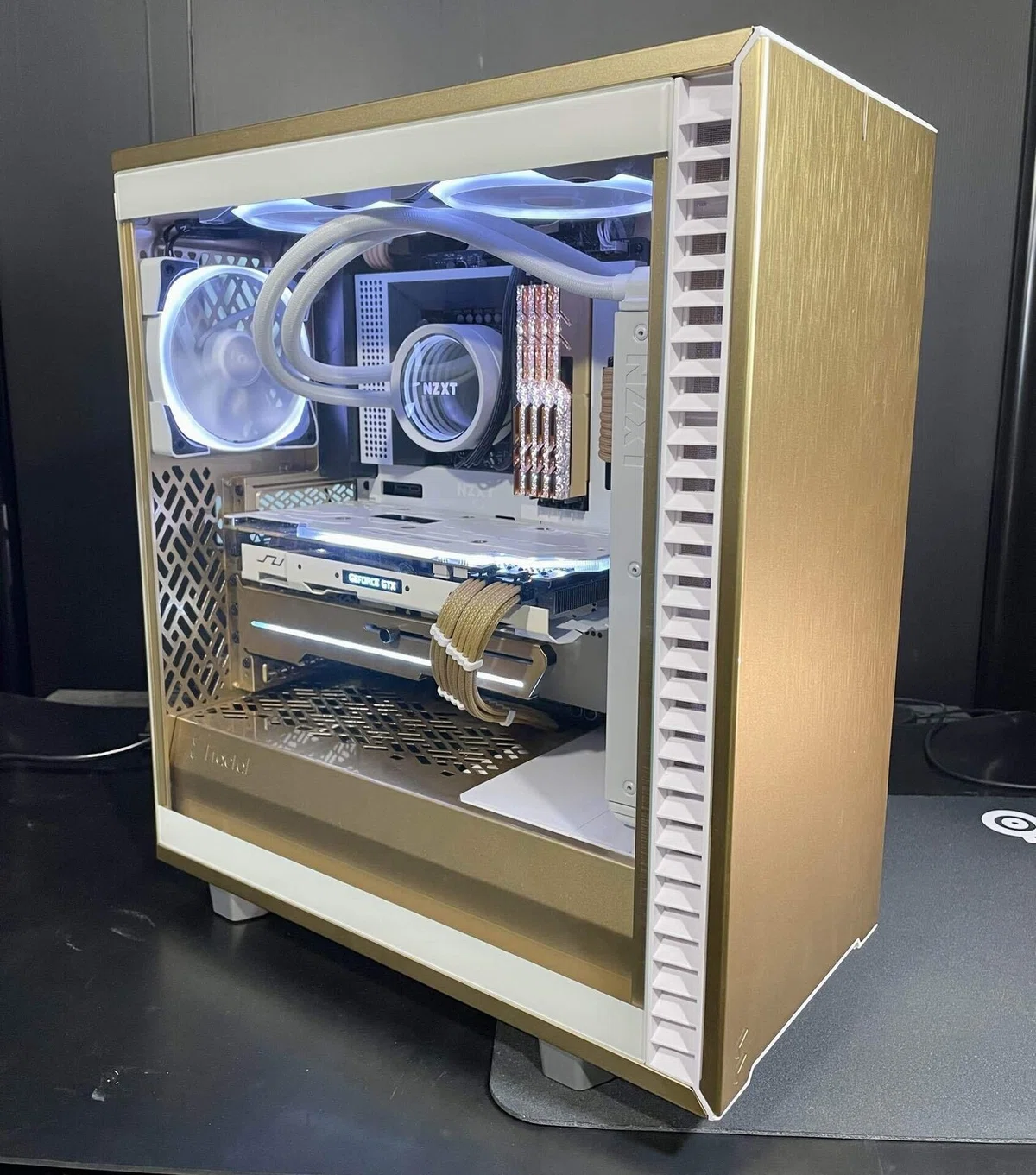 Fractal design Define 7 Compact ゴールド自作PC｜GreyGhostCCC じーま