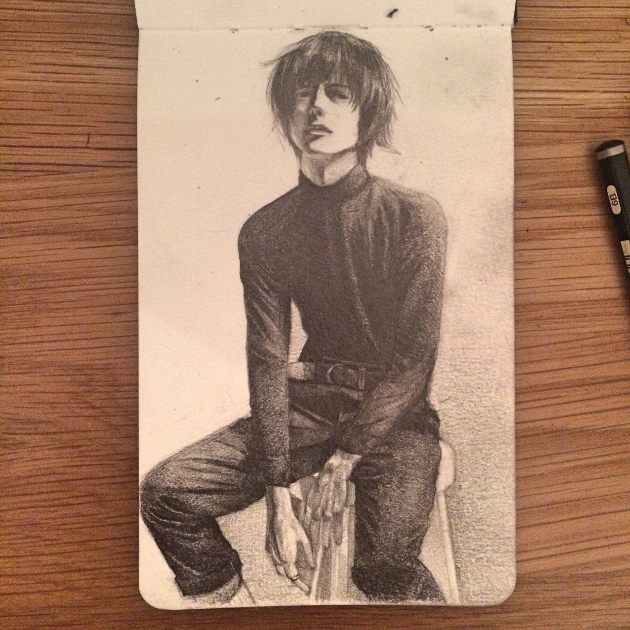 16年模写 鉛筆 矢嶋式 絵練習中 Note