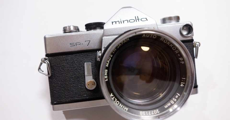 初めてジャンクに手を出しました Minolta Sr 7 Auto Rokkor 58mm F1 4購入 桑森ケイ Note