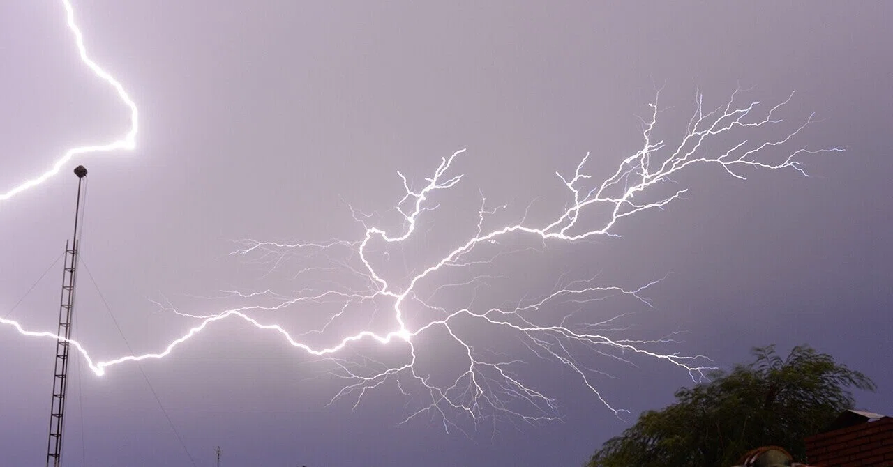 落雷 下から上に落ちる落雷｜バイオ建設中