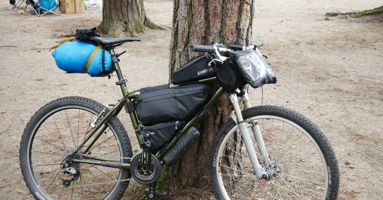 サスペンション付きMTBの積載で悩む（2018年9月、木崎湖キャンプ会 