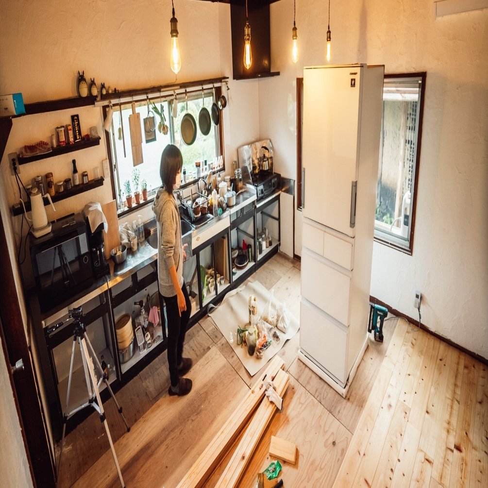 築100年古民家リノベーション キッチンdiyがやっと完了 ありんこ 瀬戸内移住暮らし Note