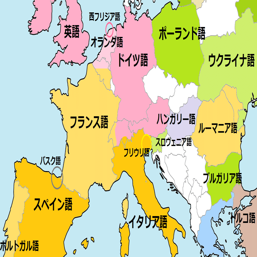 外大オープンアカデミーで学べる70言語を地図上に配置してみた｜boltwatts