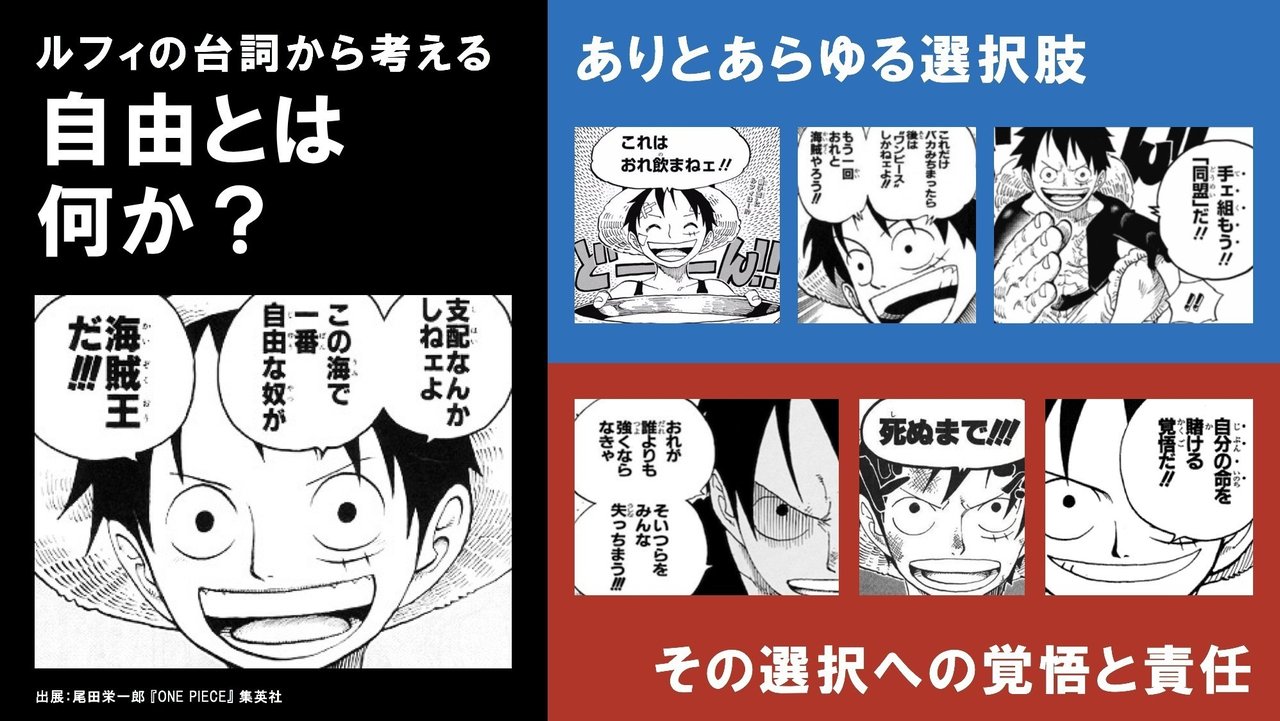 自由 とは何か モンキー D ルフィの言動と行動から定義してみる 加来幸樹 Signcosign Note 自由 とは何か モンキー D ルフィの言動と行動から定義してみる 加来幸樹 Signcosign Note