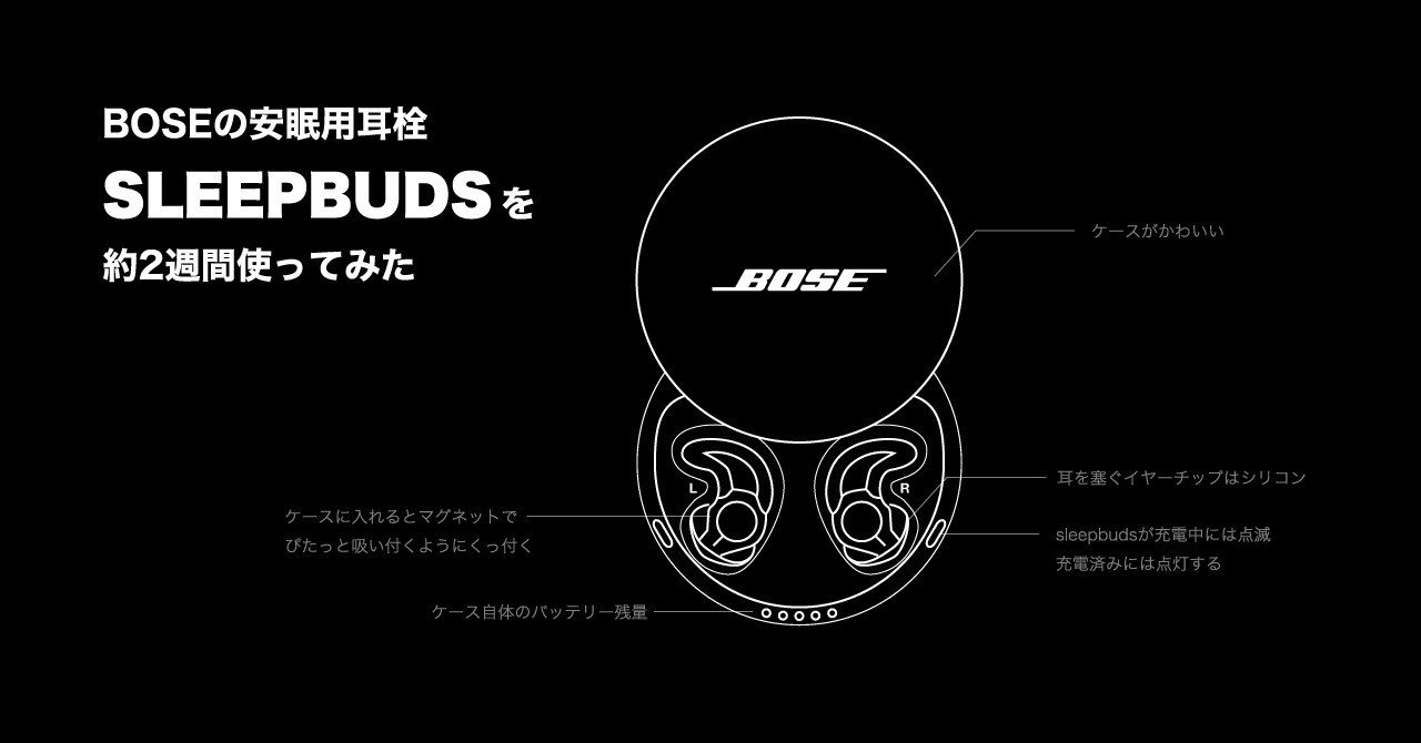 BOSEの安眠用耳栓 BOSEの安眠用耳栓