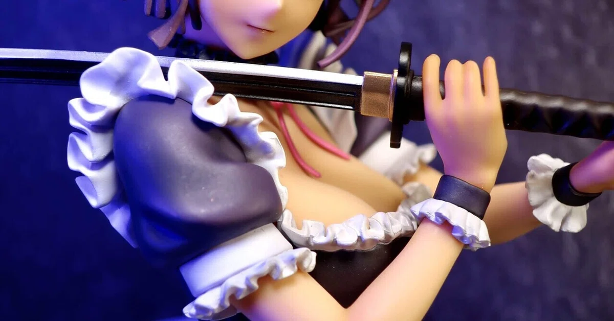 フィギュア撮影 村上水軍の館オリジナル F-ism少女 刀メイド 1/6 完成 