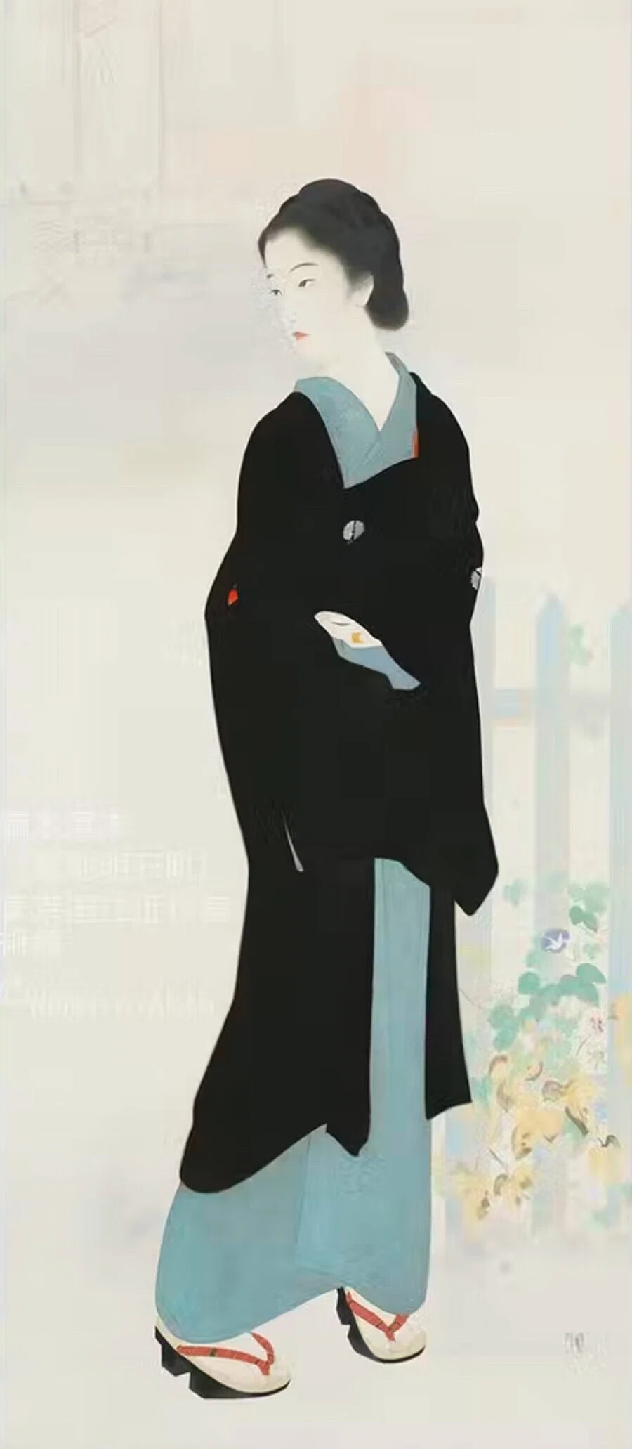 築地明石町-清方　