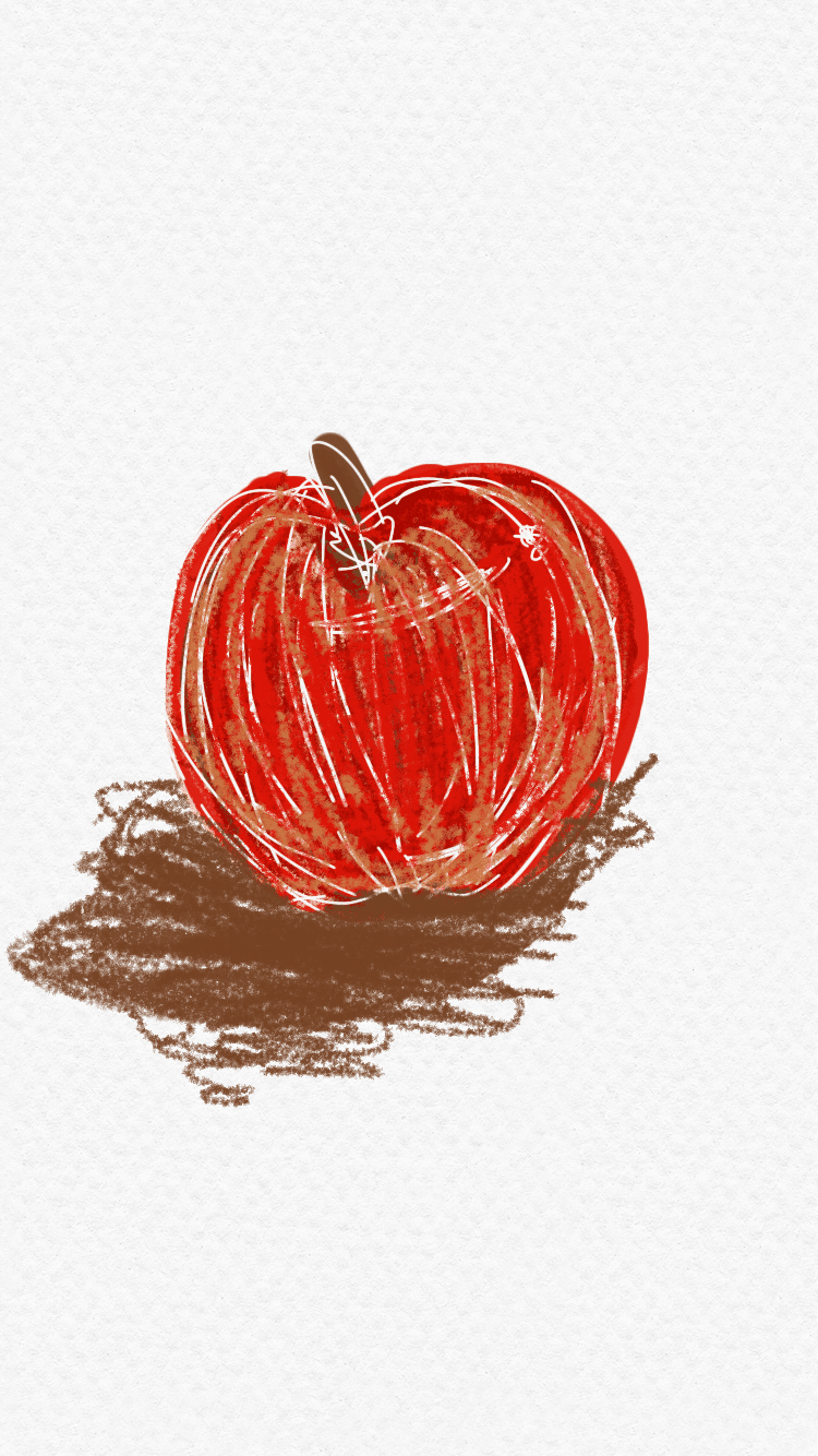 デジタルイラストリンゴ