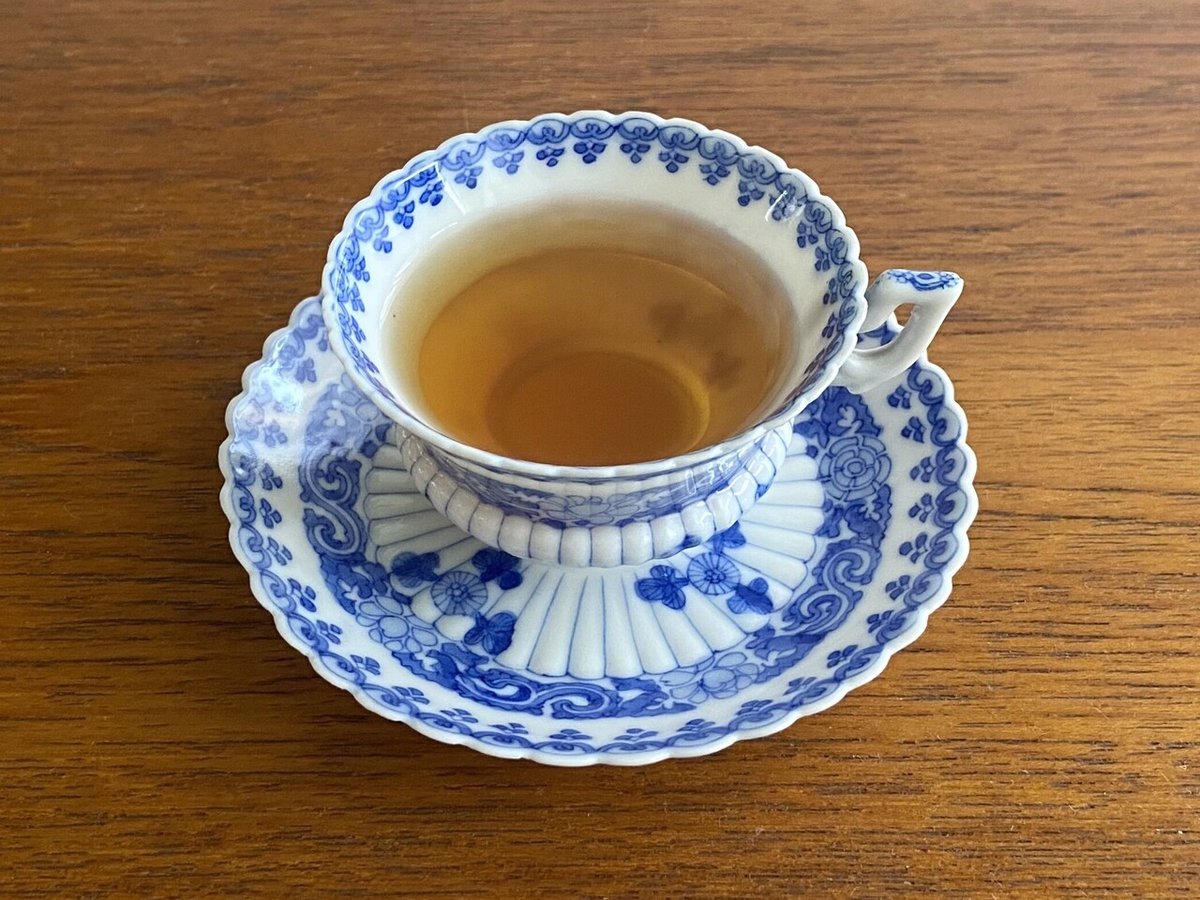 瀬戸の染付のカップについて｜ryo