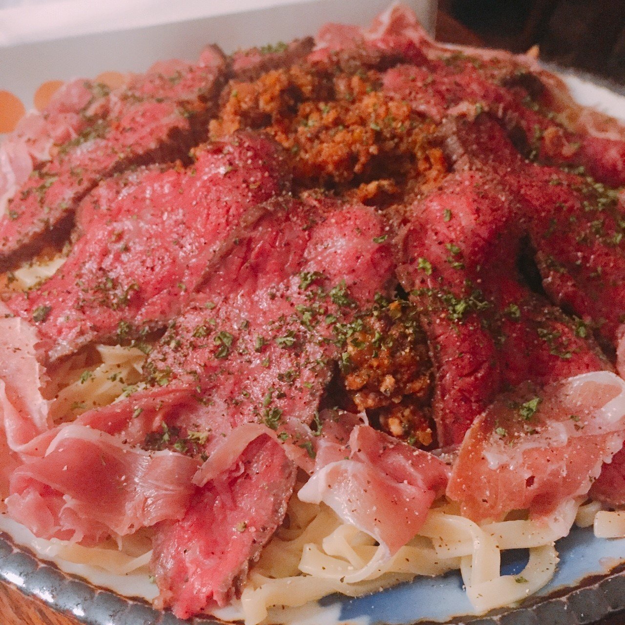 豪快 肉盛パスタ 毛原晃 毛原晃 Note