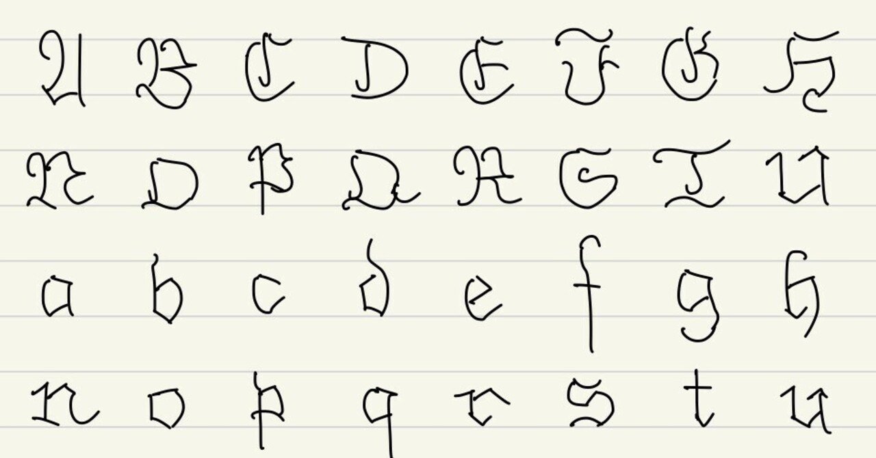数学徒のためのフラクトゥーアの書き方 まなか Note 数学徒のためのフラクトゥーアの書き方 まなか Note