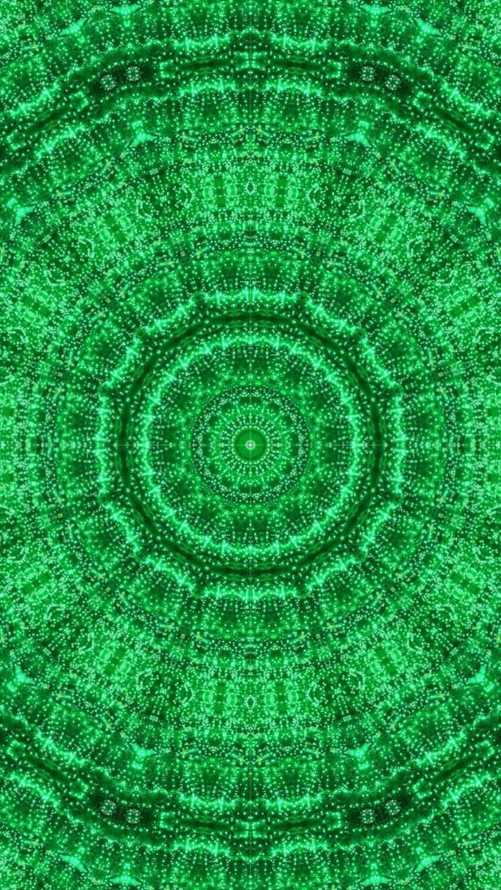 緑の電球 シンメトリー画像 シームレスパターン 背景素材 壁紙 チョックリー Sait Note
