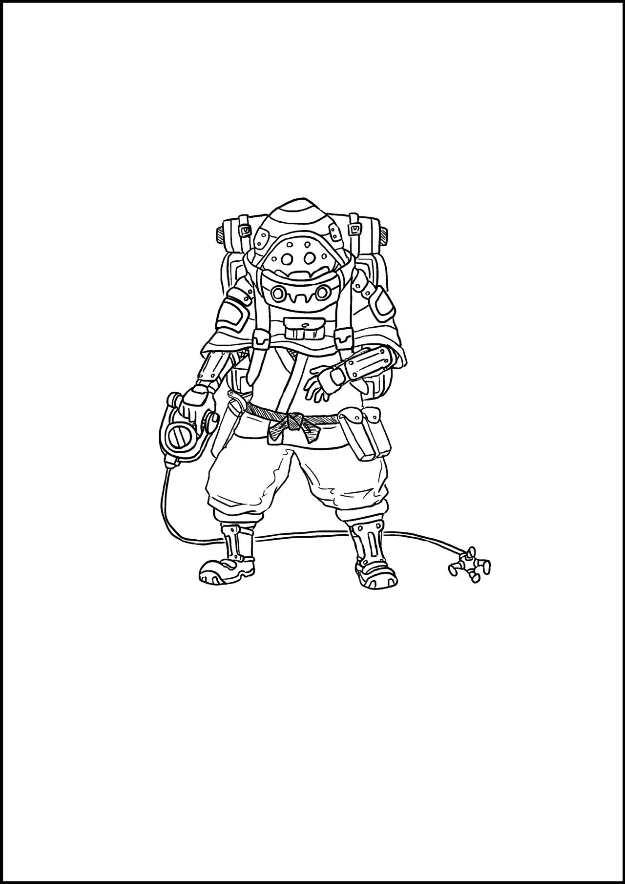 ニンジャスレイヤーTRPG 自由に使える非公式立ち絵・モノクロ①