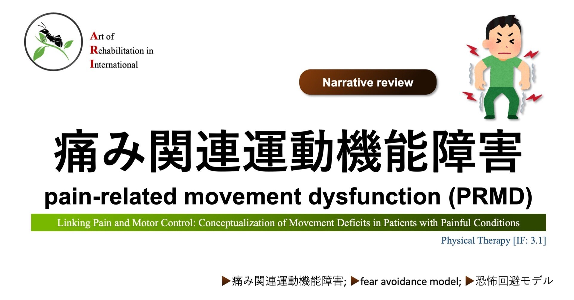 痛み関連運動機能障害:pain-related movement dysfunction 痛み関連運動機能障害:pain-related movement dysfunction