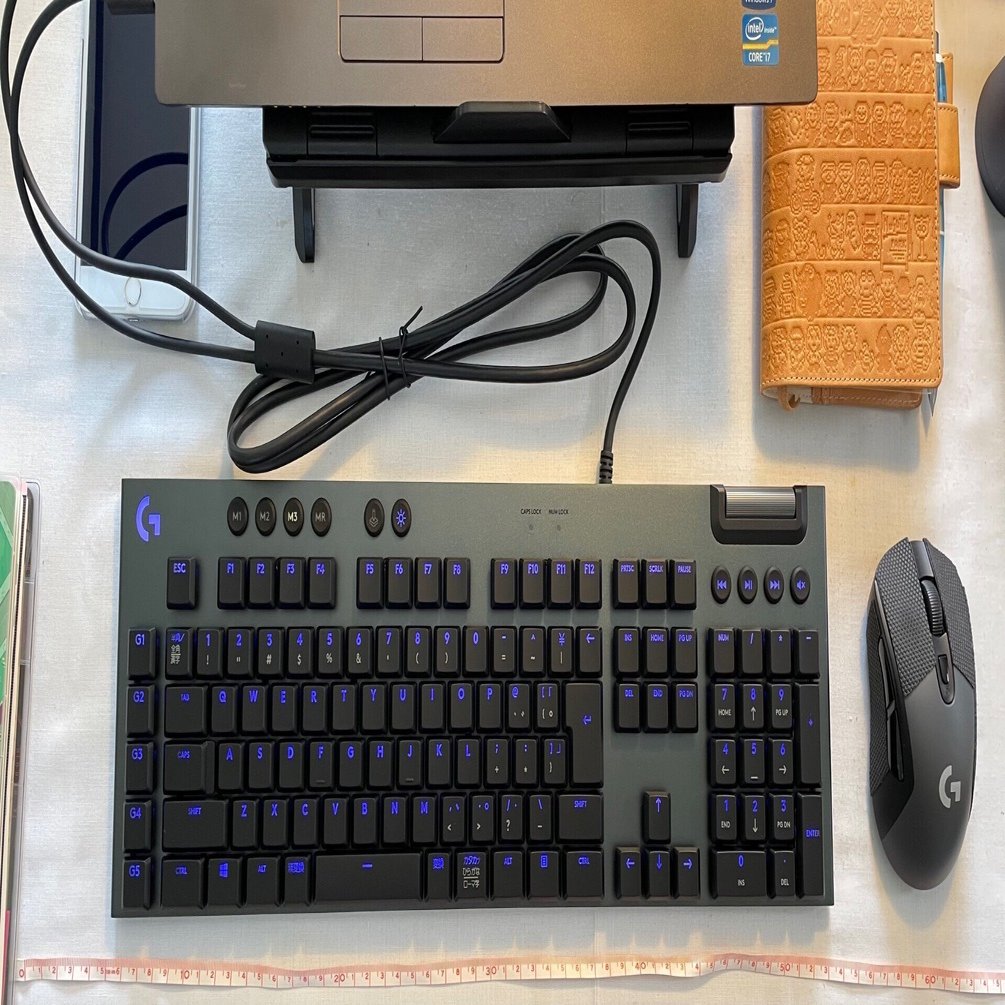 ゲーミングキーボード、ロジクールG813使用レポ。執筆にも趣味にも便利
