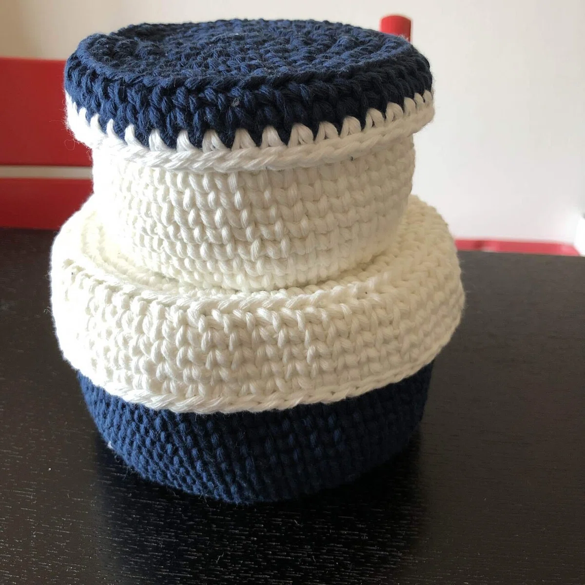Sczruby Finished! Crochet Hairband, Matryoshka Basket, and Acrylic Scrubby|アランアミ