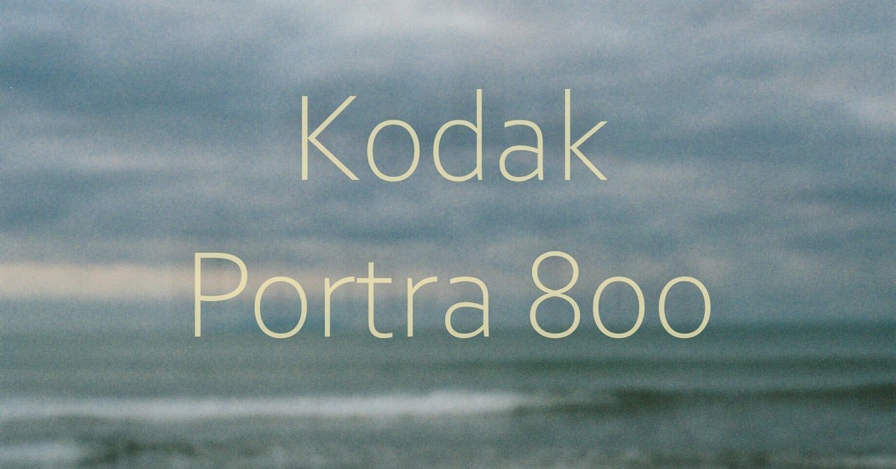 Kodak Portra 800 詰めて海岸を散歩した。｜LF style