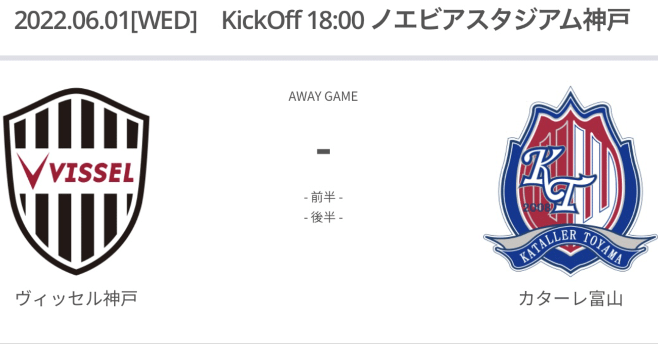 中2日で神戸に挑む J1チームからの初勝利を 第102回天皇杯2回戦 ヴィッセル神戸 対 カターレ富山 さば カターレ富山を全力応援 Note