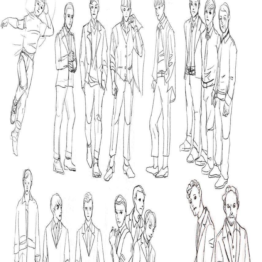 17カ月間 休み休みクロッキーしつつ 22年5月は男性を描くのを頑張ってみたよ という話 岡崎 つく Note