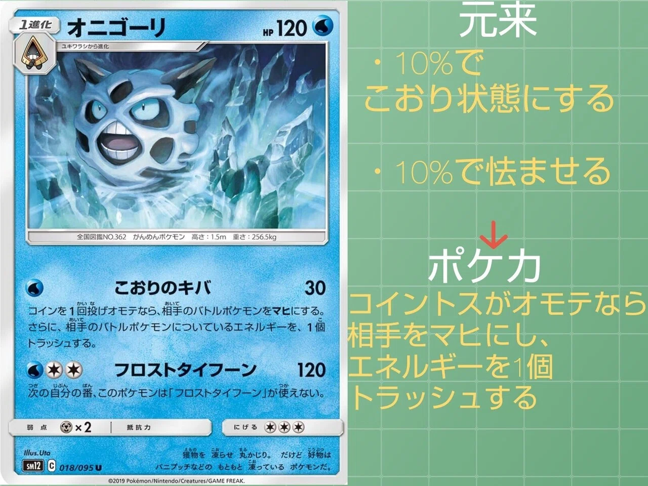 本編の技 ポケカではどうなっている こおりタイプ編 リユルン Note