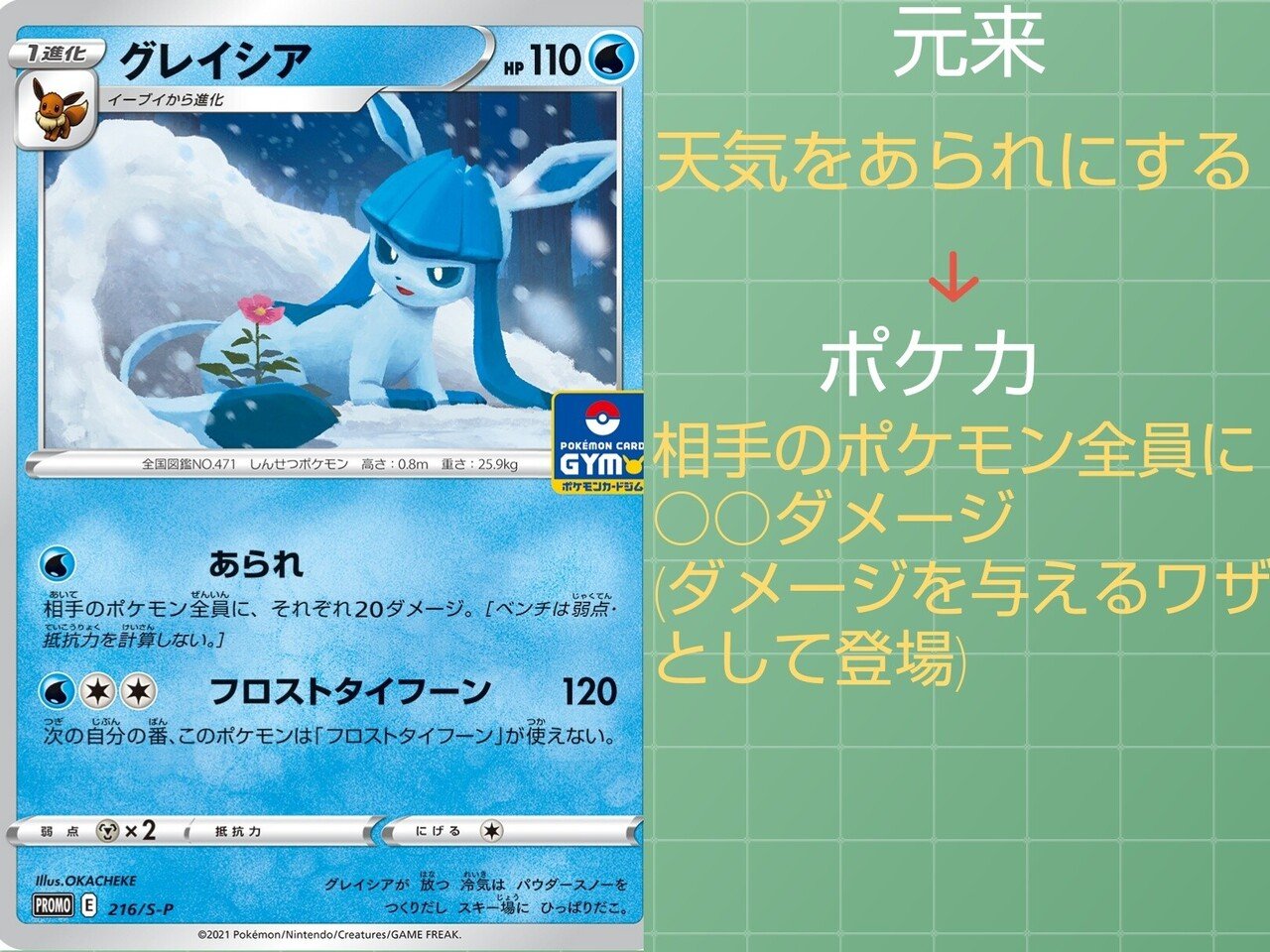 本編の技 ポケカではどうなっている こおりタイプ編 リユルン Note