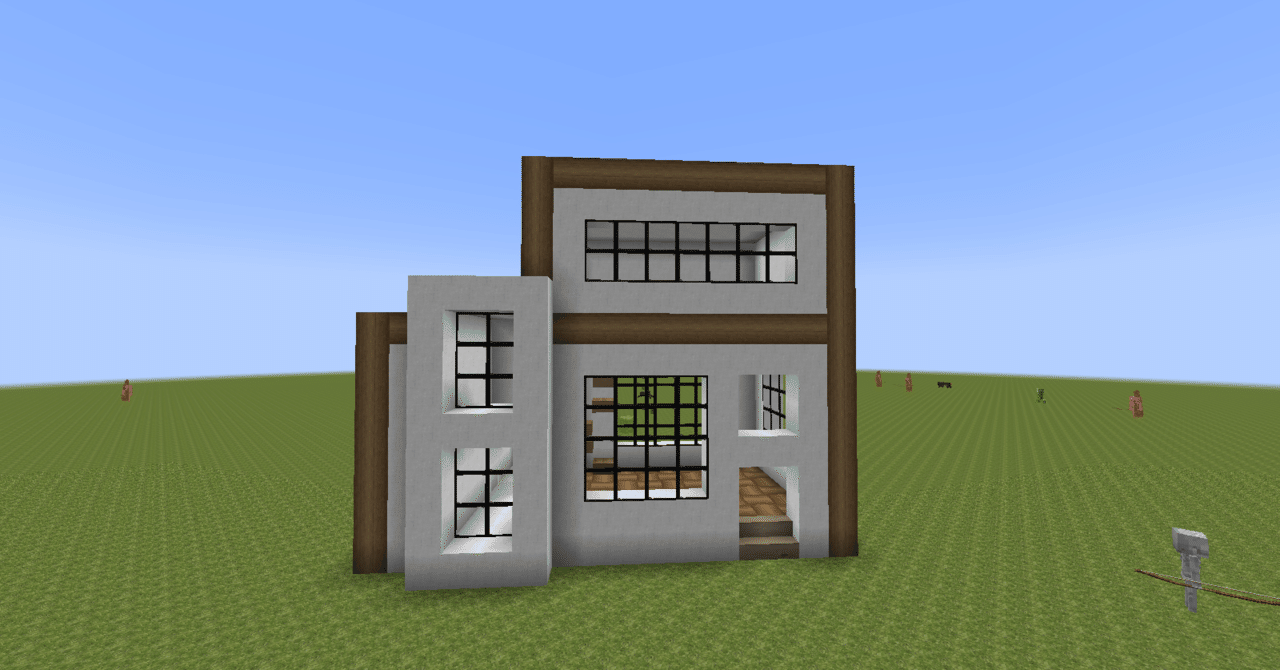 今日はminecraftに和風テクスチャ 橘テクスチャ を入れて和風テクスチャでモダンハウスを建てる試みをしました 橘テクスチャは気の質感などがリアルなのでいいものが作れました いえい ちょこみんと Note