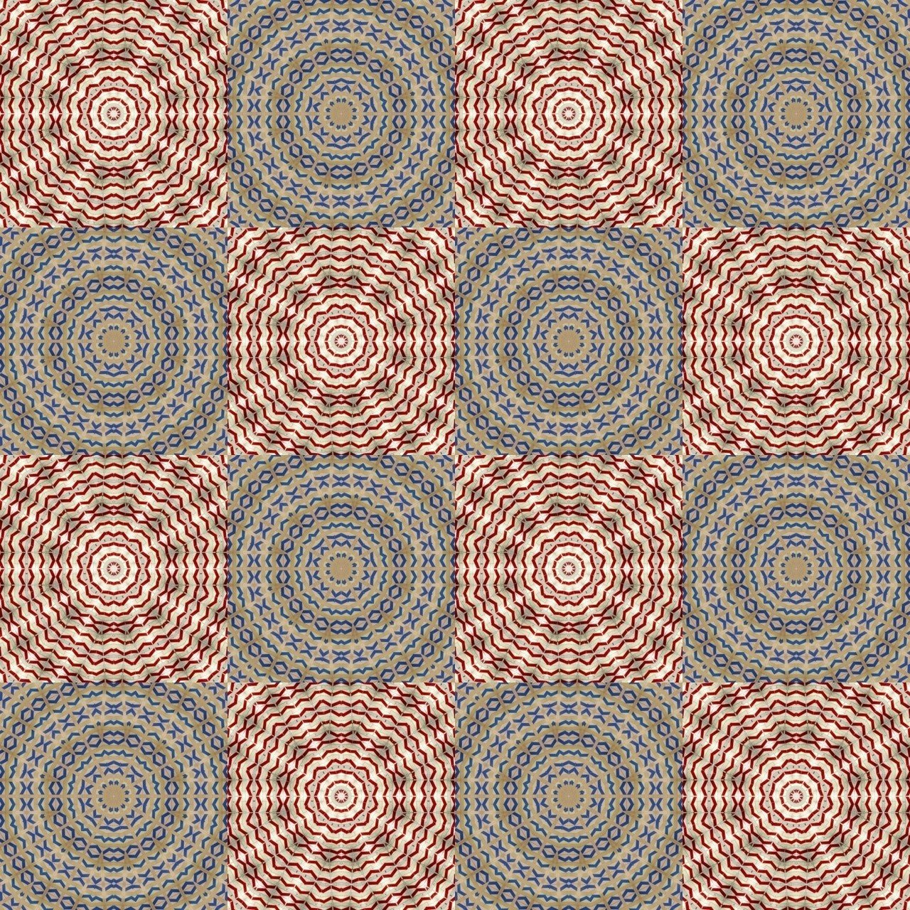 フロアタイル 市松模様 シンメトリー シームレスパターン 背景素材