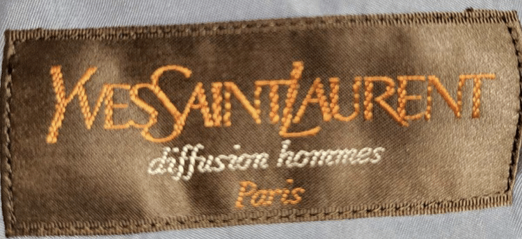 YVES SAINTLAURENT pour homme 80's 青枠タグ - メルカリ
