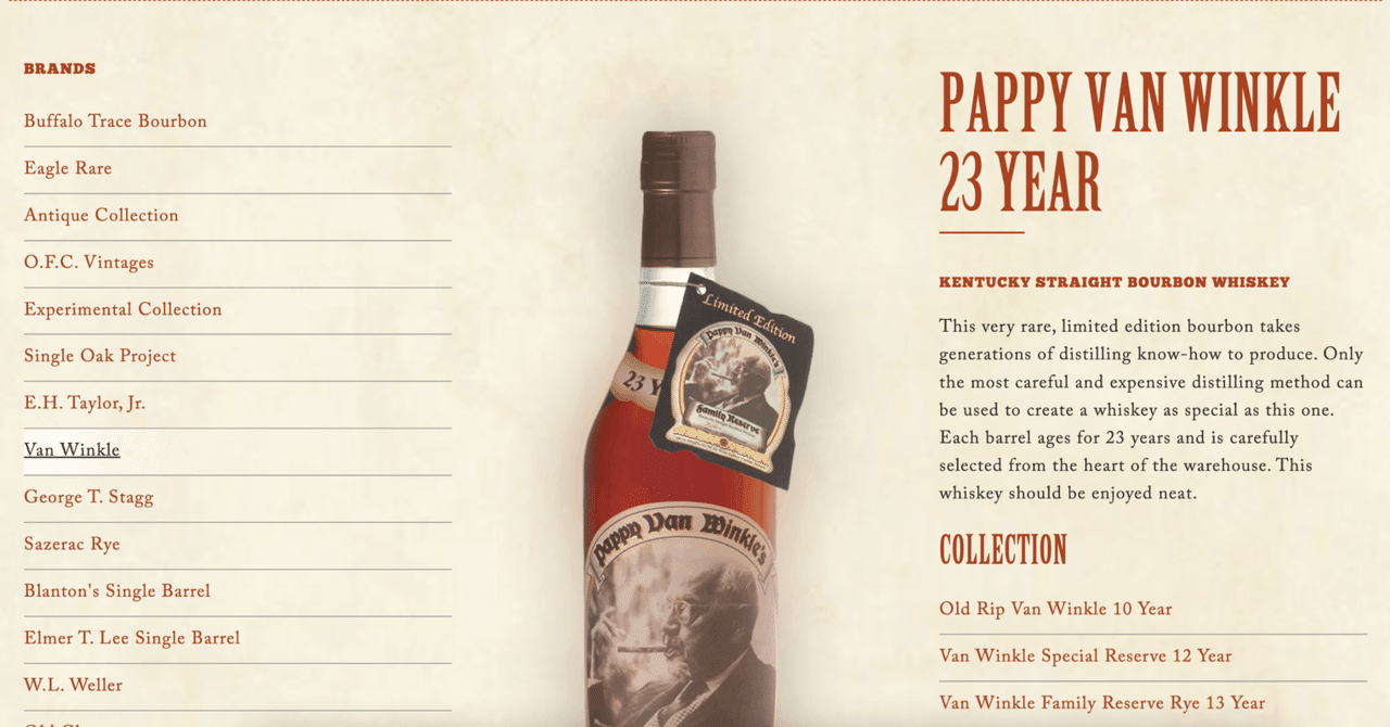 バーボン「Van Winkle（ヴァンウィンクル）」安定して100万円