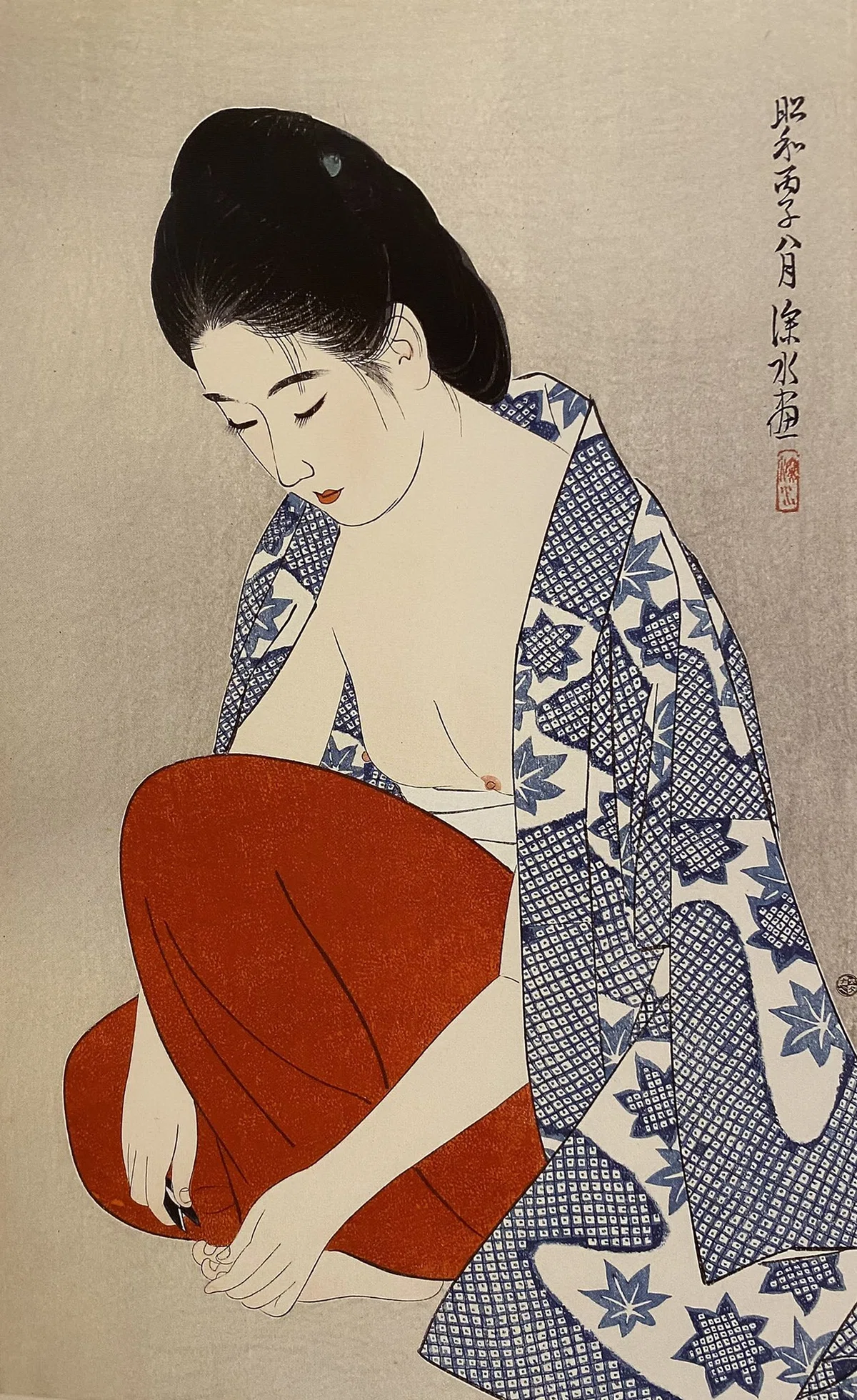 今日の一枚）伊東深水：「つめ」｜artoday - chiaki