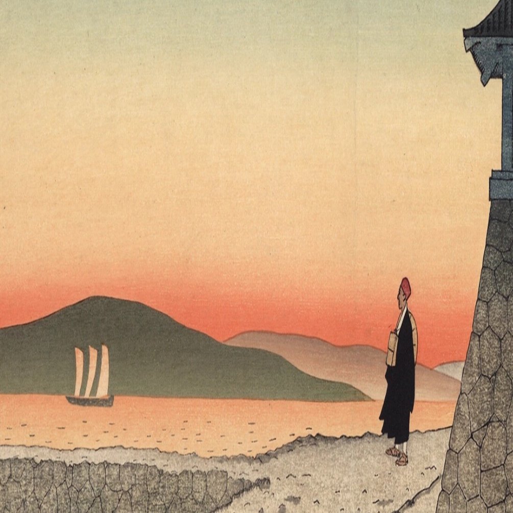 今日の一枚）伊東深水：明石の夕陽｜artoday - chiaki